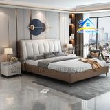 Giường ngủ gỗ bọc nệm cao cấp - SG58