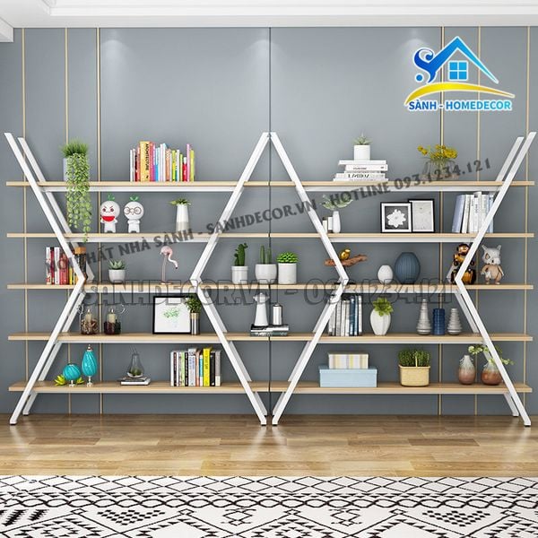  Bộ Kệ Trang Trí Phòng Khách Hiện Đại - Ktt107 