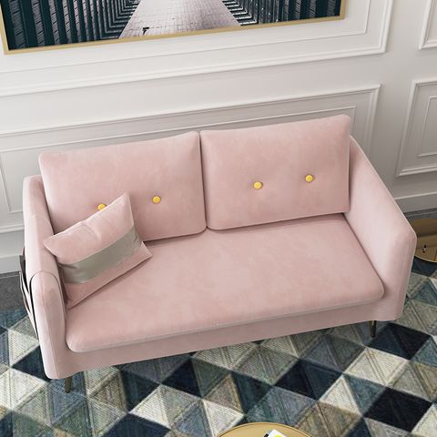 Sofa Bắc Âu màu hồng vỏ đỗ - SF24