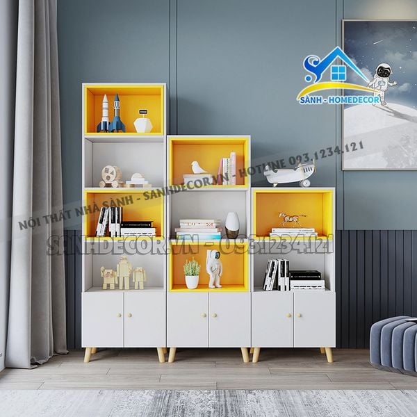  Bộ Tủ Sách Gỗ Đa Năng Cao Cấp - Ts34 