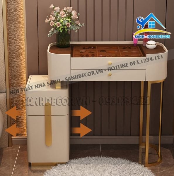  Bàn Trang Điểm Mặt Kính Mẫu Đẹp - Bp57 