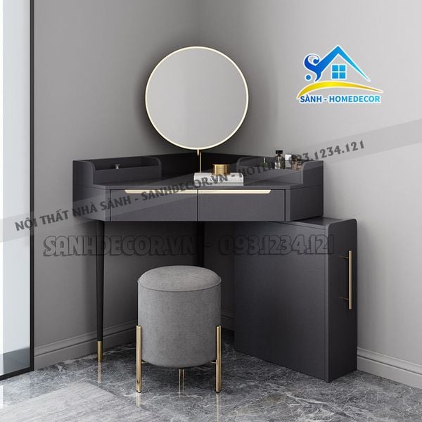  Bàn Trang Điểm Góc Kèm Tủ Đựng Đồ Đa Năng - Bp59 
