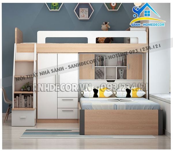  Giường Ngủ Cho Bé Thiết Kế Thông Minh - Gnte01 