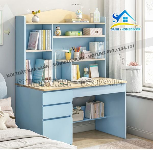  Bàn Học Cho Bé Bằng Gỗ Cao Cấp - Blv118 