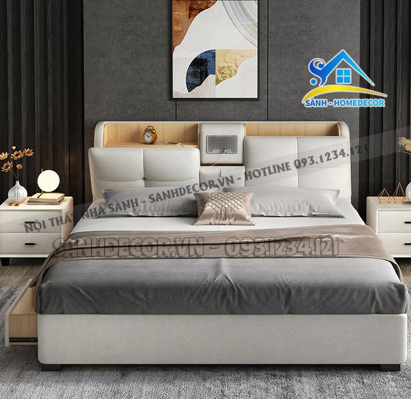  Giường Ngủ Bọc Nệm Cao Cấp - Sg133 
