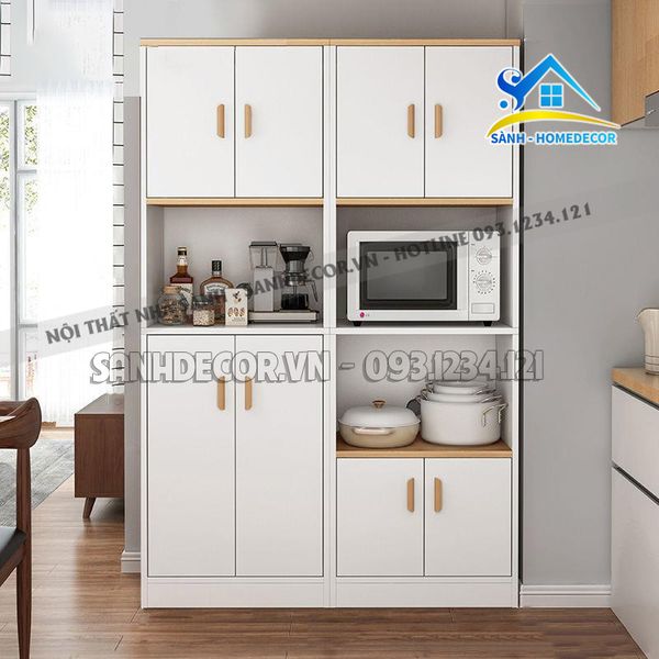  Tủ Nhà Bếp Gỗ Cao Để Đồ Đa Năng - Stb176 