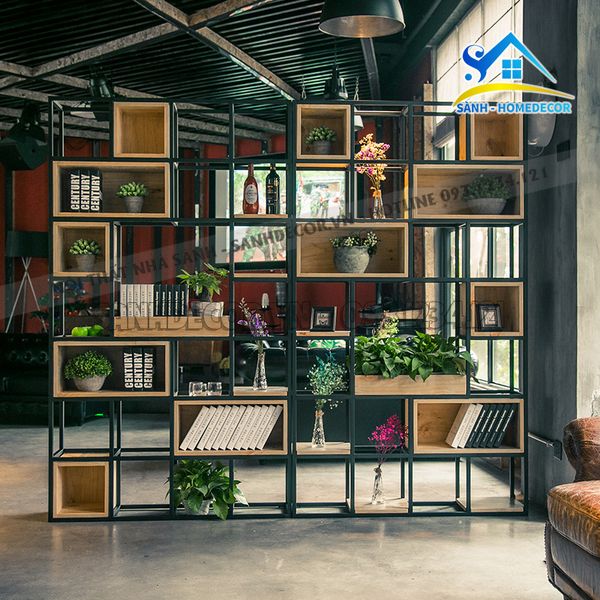  Kệ Sách Trang Trí Phòng Khách Hiện Đại - Ktt112 