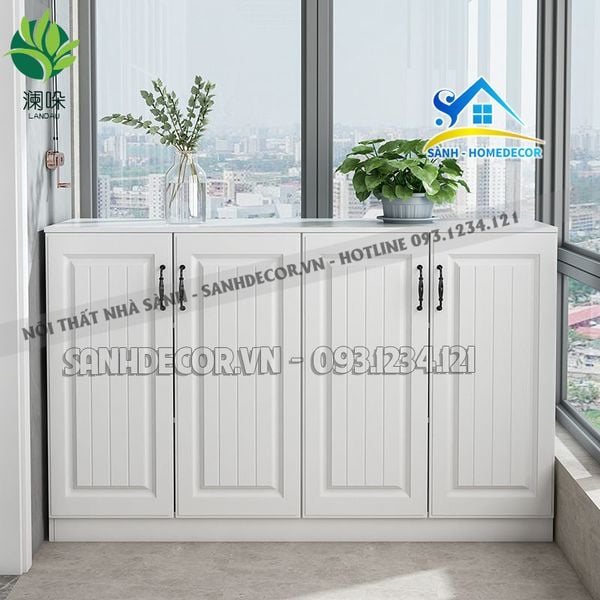  Tủ Giày Gỗ Cánh Hàng Sơn Đựng Đồ Đa Năng - Stg87 