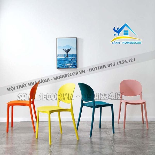  Ghế Cafe Nhựa Pp Bền Cao Cấp - Gcf09 