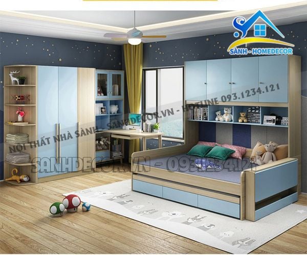  Bộ Phòng Ngủ Cho Bé Mẫu Đẹp - Bnte01 