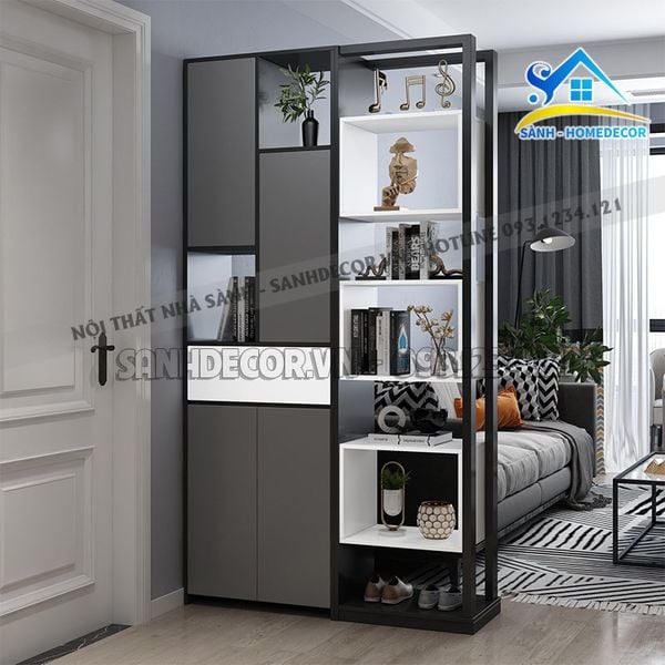  Tủ Vách Ngăn Phòng Khách Hiện Đại - Tvn19 