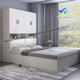 Giường ngủ liền tủ gỗ hàng sơn cao cấp - SG61