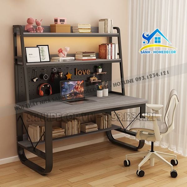  Bàn Làm Việc Kèm Kệ Sách Đa Năng - Blv156 