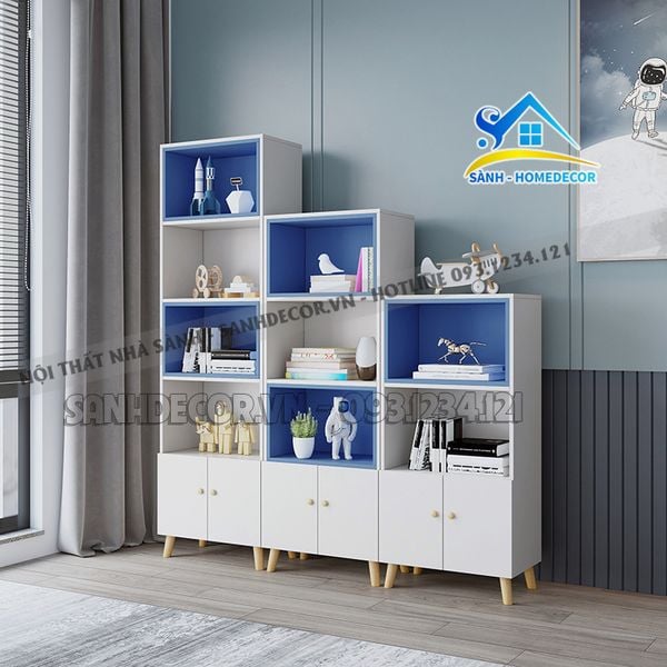  Bộ Tủ Sách Gỗ Đa Năng Cao Cấp - Ts34 