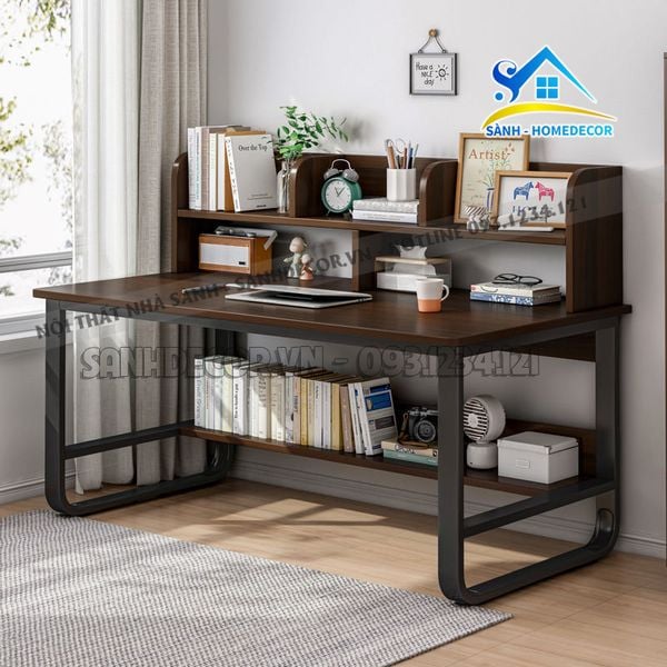  Bàn Học Cho Bé Kèm Kệ Sách Đa Năng - Blv150 