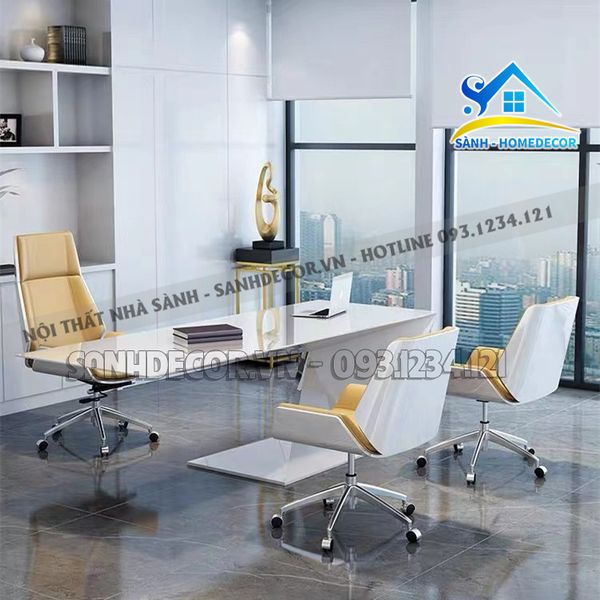  Ghế Giám Đốc Chân Xoay Bọc Nệm Cao Cấp - Gtp016 
