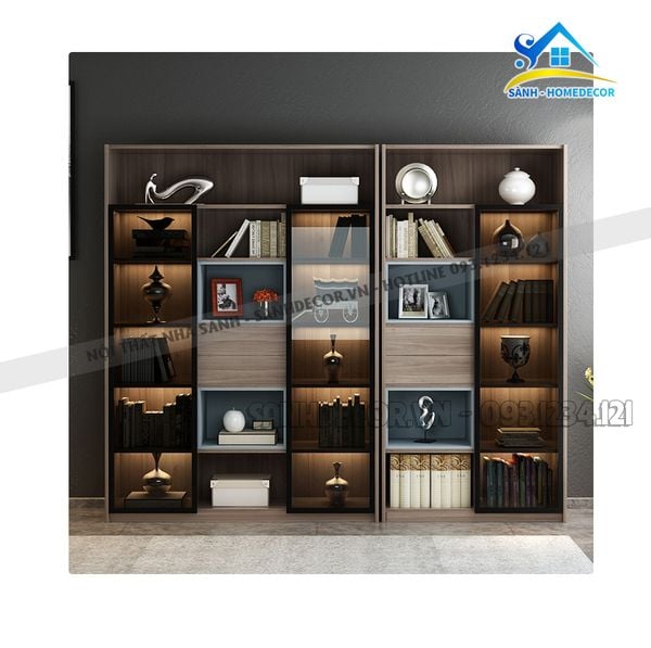  Hệ Tủ Sách Phong Cách Bắc Âu Hiện Đại - Ttt17 