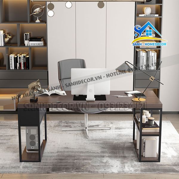  Bàn Làm Việc Có Ngăn Kệ Để Đồ Đa Năng - Blv117 