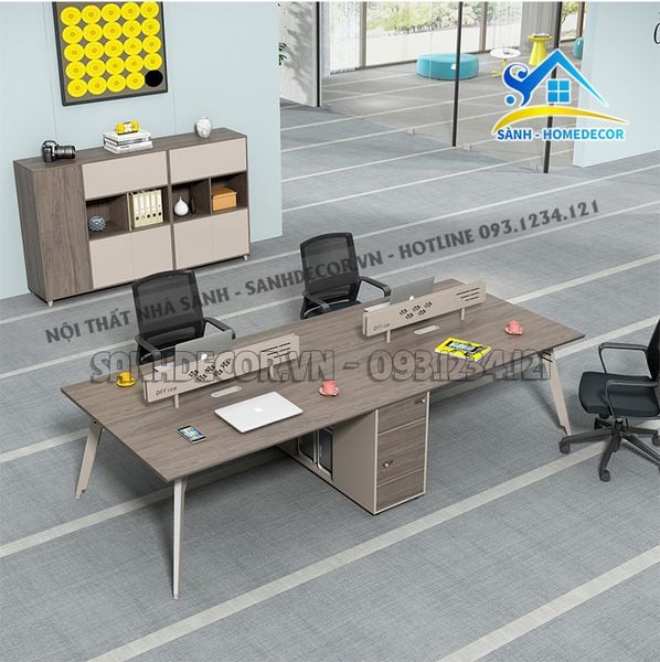  Bàn Cụm Văn Phòng 4 Chỗ Ngồi Mẫu Đẹp - Bvp52 