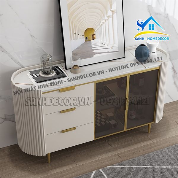  Tủ Console Trang Trí Cánh Kính Cao Cấp - Stb83 