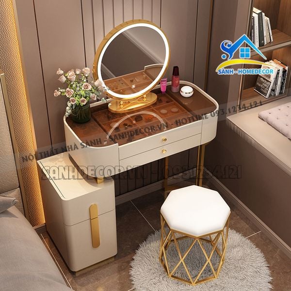  Bàn Trang Điểm Mặt Kính Mẫu Đẹp - Bp57 