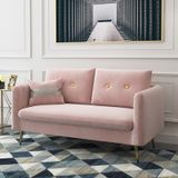 Sofa Bắc Âu màu hồng vỏ đỗ - SF24