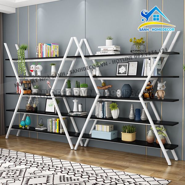  Bộ Kệ Trang Trí Phòng Khách Hiện Đại - Ktt107 