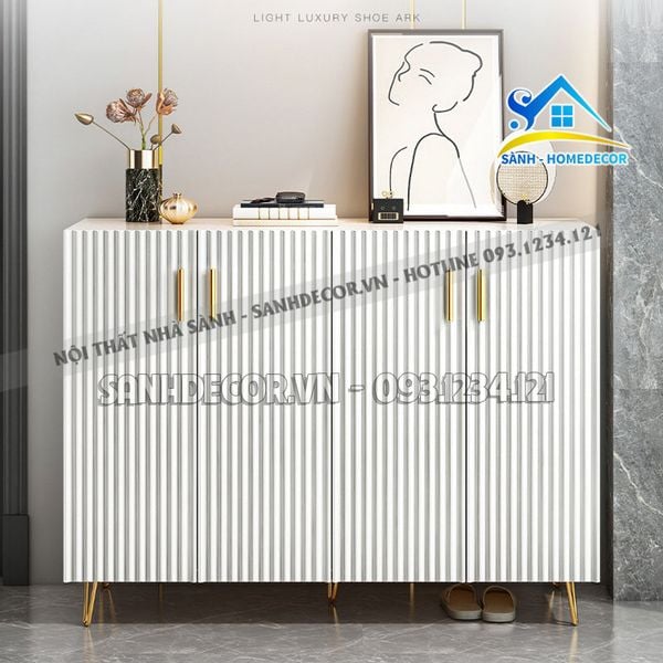  Tủ Giầy 4 Cánh Gỗ Cn Sơn 2K Cao Cấp - Stg84 