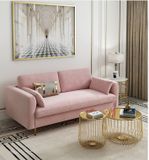 Sofa băng màu hồng vỏ đỗ - SF21