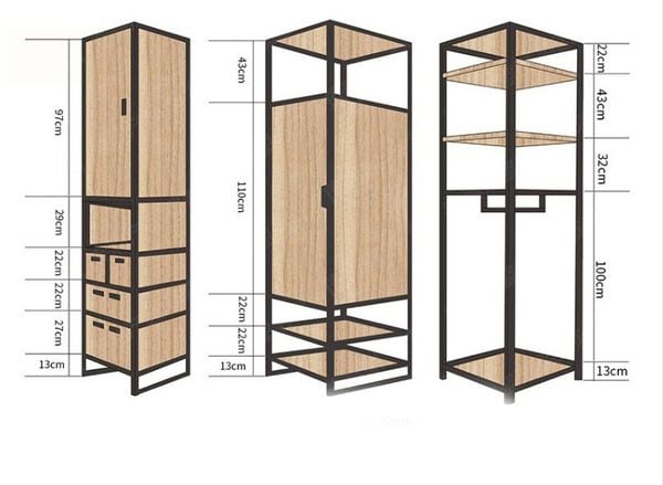  Bộ Kệ Quần Áo Hiện Đại - Kqa37 