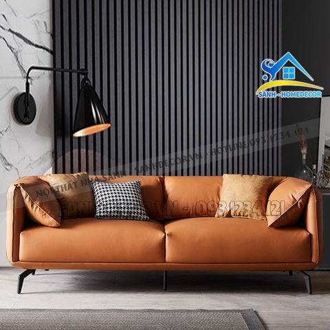 Sofa băng 2 chỗ ngồi bọc da cao cấp - SF81