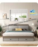Giường ngủ gỗ bọc nệm cao cấp - SG50