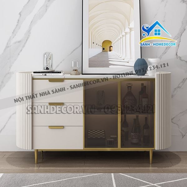  Tủ Console Trang Trí Cánh Kính Cao Cấp - Stb83 
