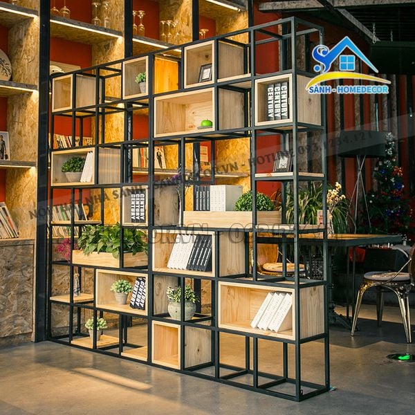  Kệ Sách Trang Trí Phòng Khách Hiện Đại - Ktt112 