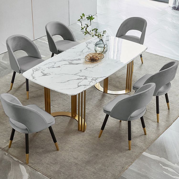 Bộ bàn ăn 6 ghế Saarinen mặt đá cẩm thạch - BA60 – Nội thất NHÀ SÀNH