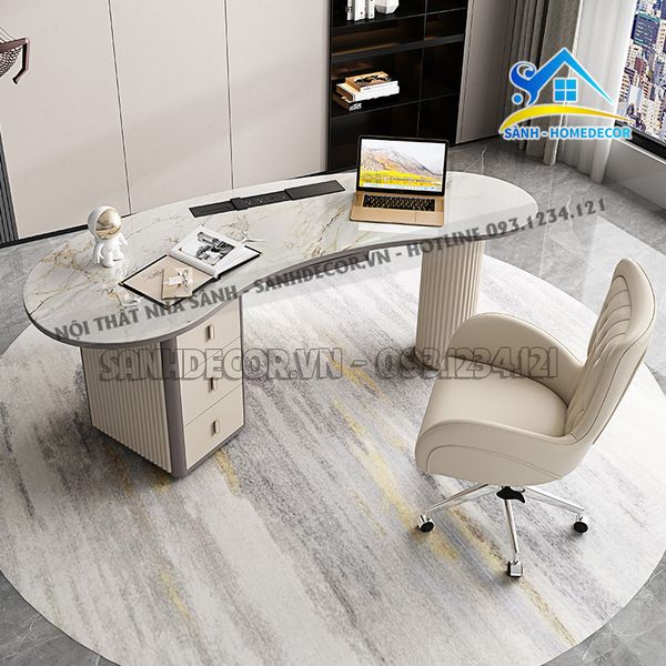  Bàn Giám Đốc Kèm Tủ Cabinet Đa Năng - Bgd31 