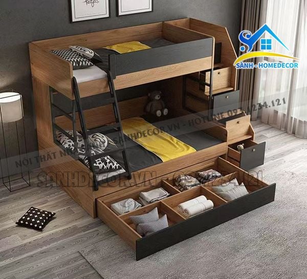  Giường Tầng Cho Bế Hiện Đại - Gnte23 