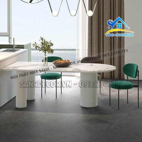  Bộ Bàn Ăn Kiêm Bàn Đảo Bếp Cao Cấp - Ba99 