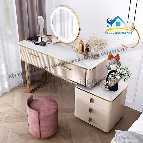  Bàn Trang Điểm Gỗ Cn Phủ Sơn 2K Cao Cấp - Bp48 