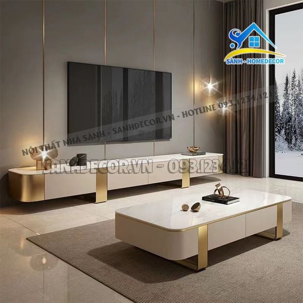  Bộ Kệ Tivi Và Bàn Trà Cao Cấp - Setpk72 