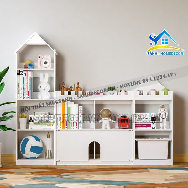  Tủ Cho Bé Để Đồ Chơi Bằng Gỗ Đa Năng - Teb26 