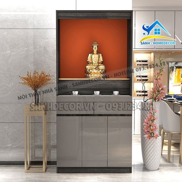  Tủ Thờ Gỗ Cn Phủ Melamine Cao Cấp - Tt01 