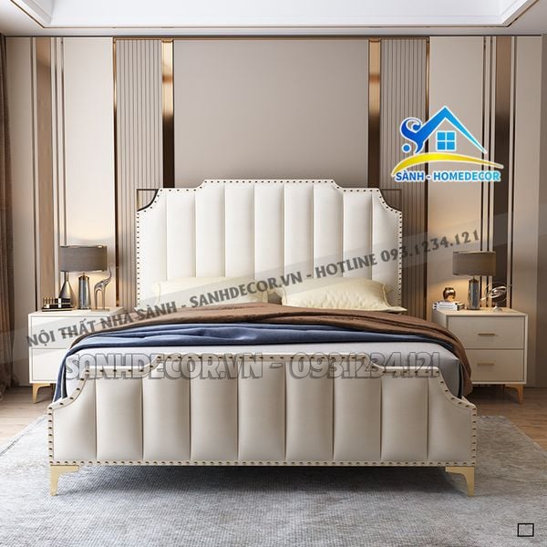  Giường Ngủ Bọc Nệm Cao Cấp Mẫu Đẹp - Sg114 