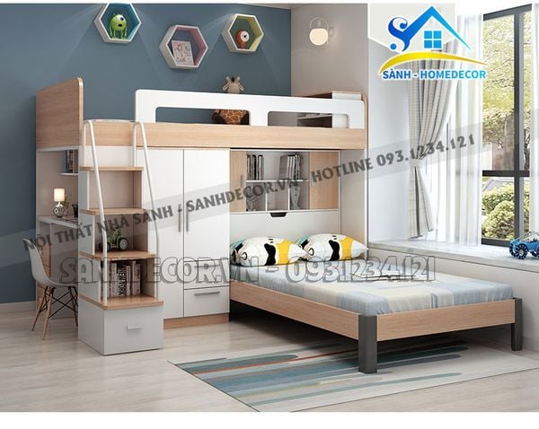  Giường Ngủ Cho Bé Thiết Kế Thông Minh - Gnte01 
