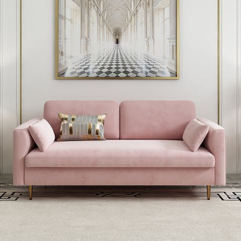 Sofa băng màu hồng vỏ đỗ - SF21