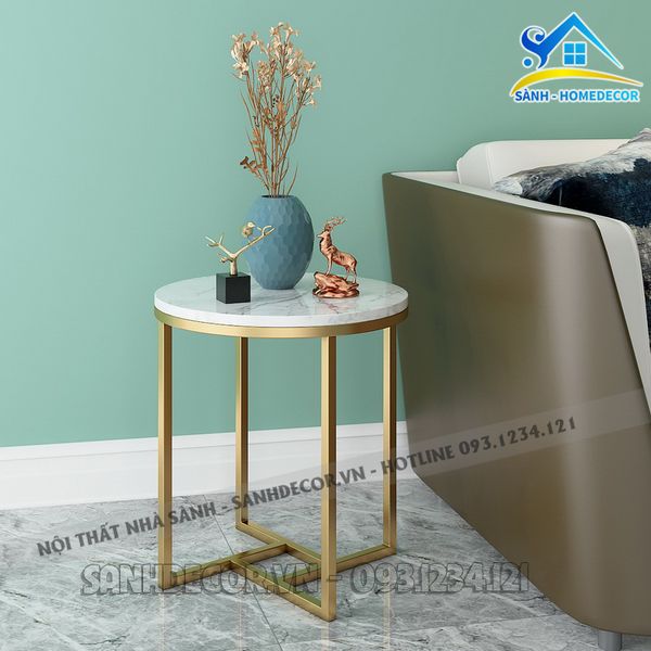  Bàn Trà Nhỏ Mặt Vân Đá Cao Cấp - Bt43 