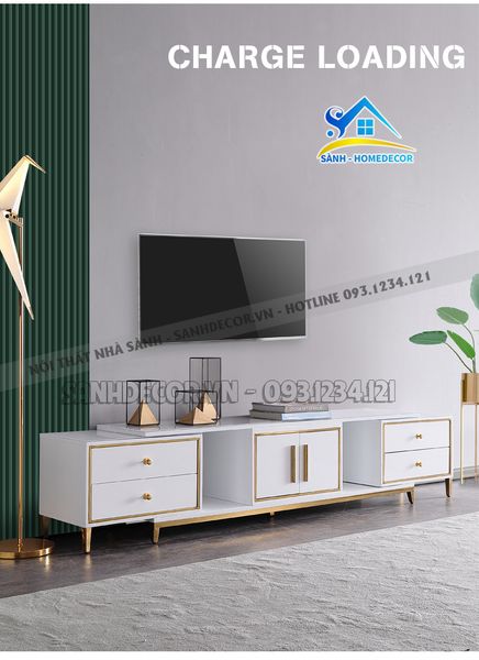  Kệ Tivi Màu Trắng Sang Trọng - Sktv36 