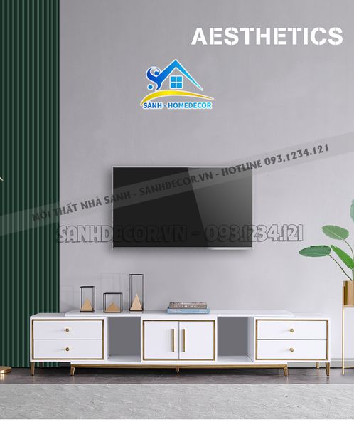  Kệ Tivi Màu Trắng Sang Trọng - Sktv36 