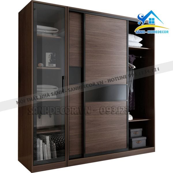 Tủ Quần Áo Cánh Kính Hiện Đại - Taqck05 