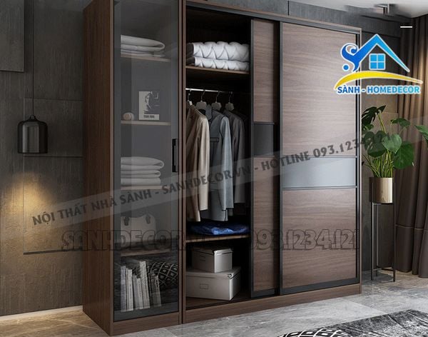  Tủ Quần Áo Cánh Kính Hiện Đại - Taqck05 